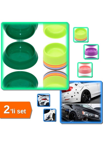 Mama Kabı Yuvarlak - Mini + Araç Sticker Yara Bere Oto Sticker Yara Şeklinde 3D ABC789