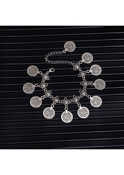 Bohem Tarzı Retro Püsküllü Bozuk Para Bileklik (Yurt Dışından)