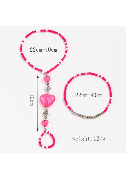 Bohem Örgü Okyanus Serisi Kalp Tasarımlı Pirinç Boncuklu Bileklik (Yurt Dışından) fiyatları