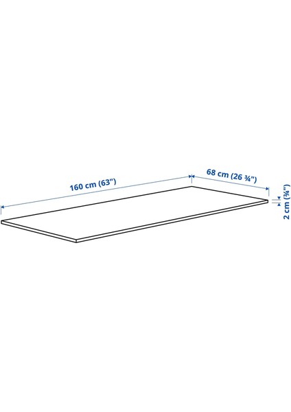Mıttzon Çalışma Masası Tablası Huş Kaplama 160 x 68 cm fiyatları
