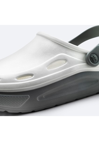 Erkek Beyaz-Gri Eva Terlik A31Y8316