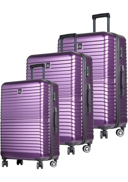 Guard Polikarbon Kırılmaz Mürdüm Seyahat Valizi 3'lü Set fiyatları