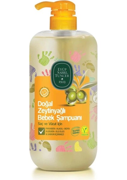 Çocuk Eyüp Sabri Tuncer Doğal Zeytinyağlı Bebek Şampuanı 600ML
