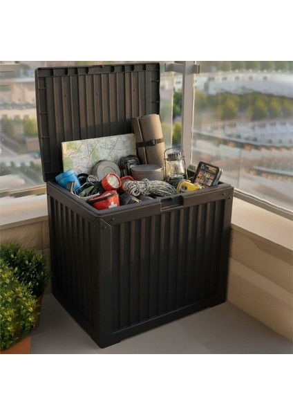 Çok Amaçlı Sökülebilir Kapaklı Kilitlenebilir Bahçe Balkon Kamp Sandığı Depolama Sandığı 130 Lt fiyatları