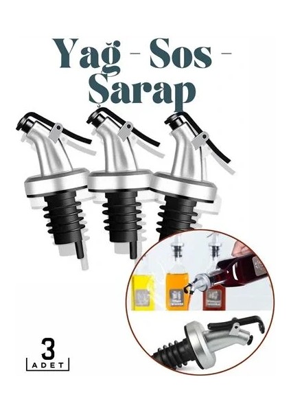 Şişe Tıpa Dağıtıcı Akış Seti 3'lü Biancolilla Design fiyatları