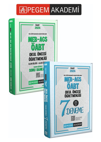 PEGEM AKADEMİ 2026 MEB AGS ÖABT Okul Öncesi Öğretmenliği Alan Bil