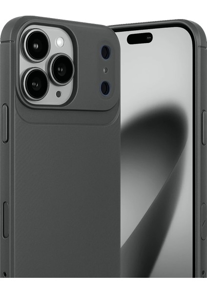 Apple iPhone 17 Pro Max Uyumlu Kılıf Karbon Tasarım Kamera Korumalı Silikon Telefon Kılıfı Kapak fiyatları