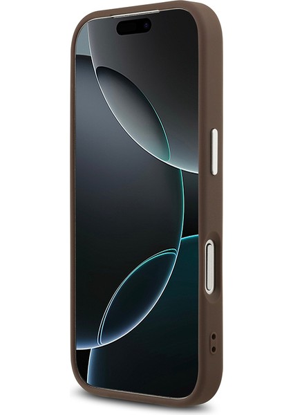 iPhone 17 Pro Kılıf Guess Lisanslı Gümüş Kamera Çerçeveli 4g Desenli Büyük 4g ve Yazı Logolu Kahve indirimleri