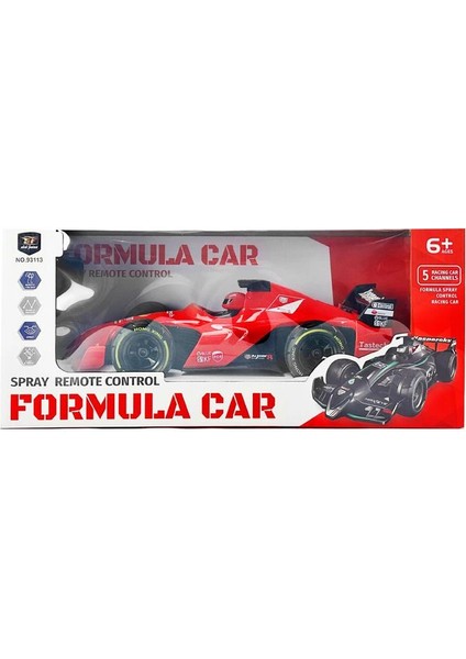 93113 1:12 Buhar Atan Formula Sesli Işıklı Şarjlı Uzaktan Kumandalı Kutulu Araba 6+