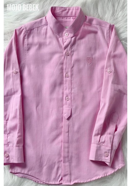 Erkek Çocuk Hakim Yaka Gömlek 3805 Pembe