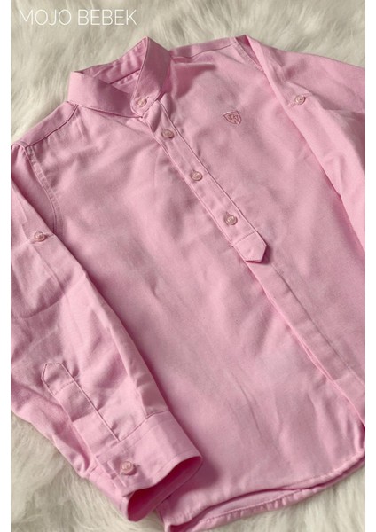 Erkek Çocuk Hakim Yaka Gömlek 3805 Pembe