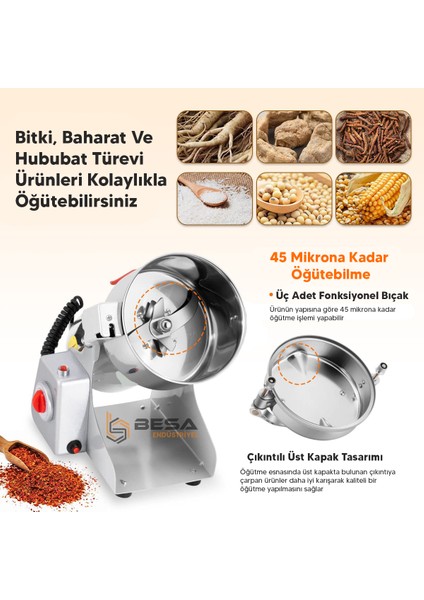 Besa 1000 gr Sert Tohum ve Baharat Öğütücü fırsatları