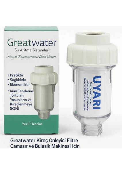 Kireç Önleyici Filtre - Çamaşır ve Bulaşık Makinesi Için Su Arıtma Filtresi | Kireçlenmeye Son fiyatları