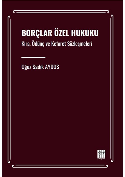 Borçlar Özel Hukuku