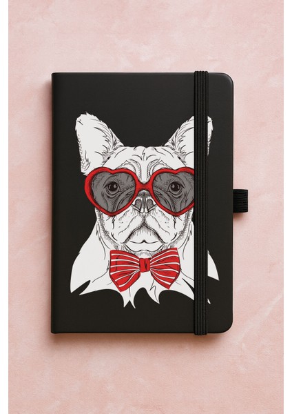 Promosyon Tarihsiz Premium Termo Defter Desenli 192 Yaprak - Prof Pug