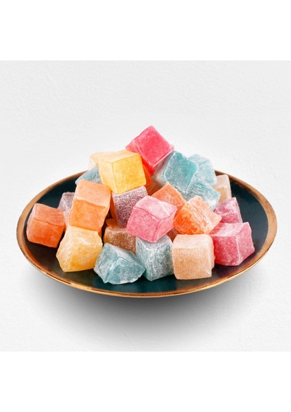 Karışık Kuş Lokum Meyve Aromalı 1000 Gr)