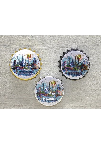 Istanbul Temalı Metal Magnet ALK4341 ( Lisinya )