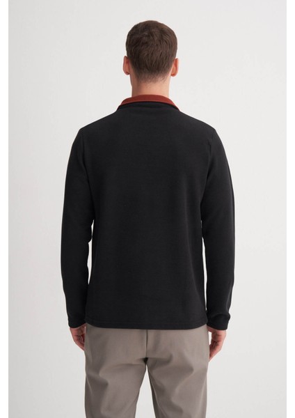 Siyah Erkek Sweatshirt 56430 modelleri