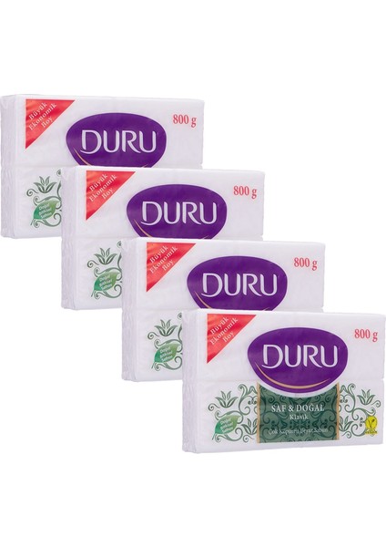 Beyaz Kalıp Sabun 800 gr (4X200) x 4 Adet