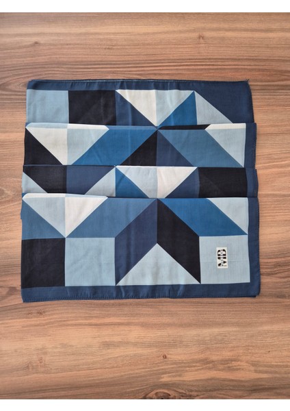 Geometri Desenli Mavi Soft Şal fiyatları