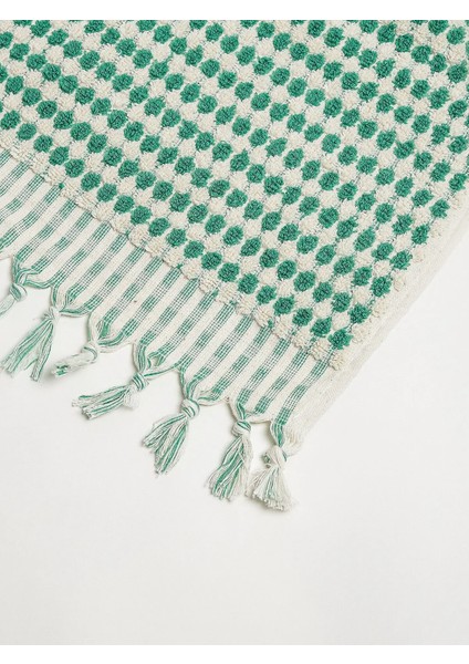 Polka Dot Yeşil Yüz Havlusu fırsatları