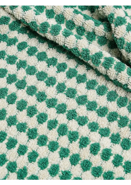 Polka Dot Yeşil Yüz Havlusu indirimleri