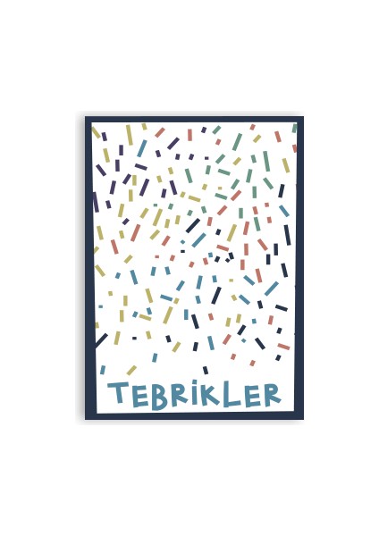 Minimal Tebrik Kartı