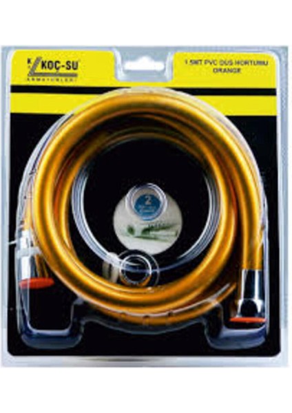 Paslanmaz Krom Kaplama Duş Hortumu – Renkli ve Estetik