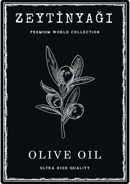 Zeytinyağı ve Ayçiçek Yağı Etiketi 2 Adet Yağdanlık Etiketi 7X10 cm Seçenekli modelleri