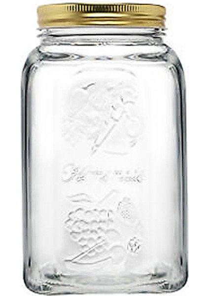 3 Adet Paşabahçe Kavanoz Metal Kapaklı 1500 cc