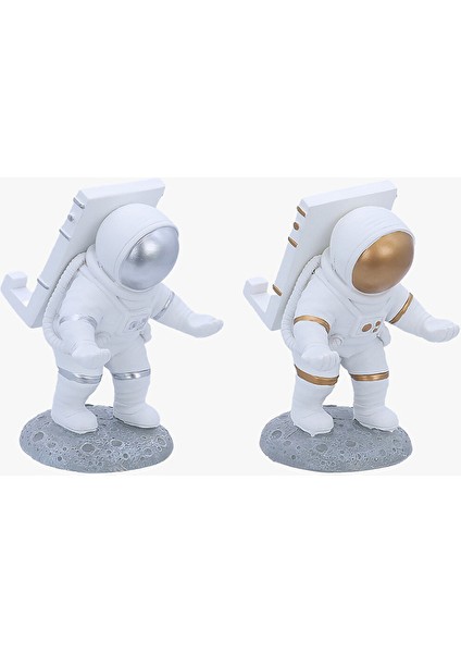 3 Adet Arow Seramik Astronot Telefon Tutacaklı