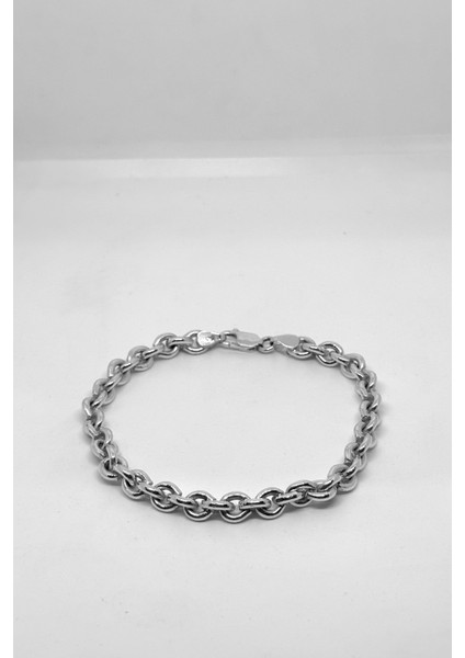 Yuvarlak Halka Gümüş Bileklik