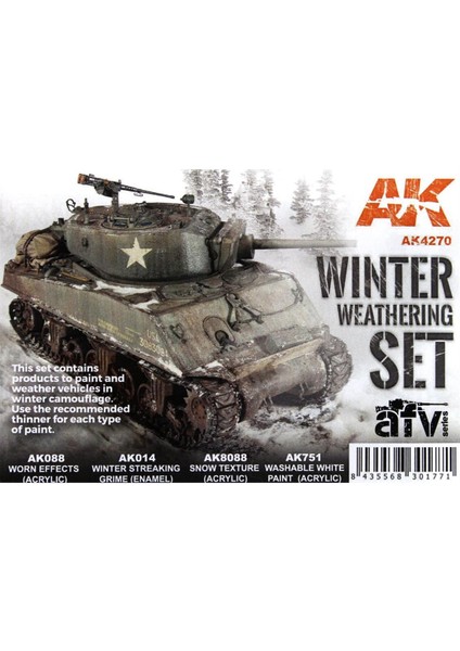 Ak 4270 4 Lü Kış Efekti, Model Boyası Seti