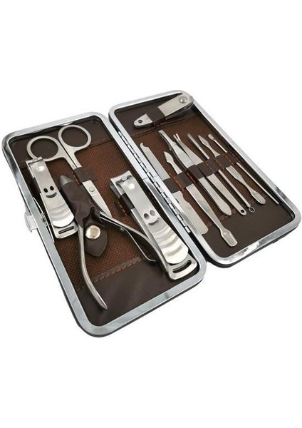 - Profesyonel Manikür Seti - Paslanmaz Çelik - 13 Parça - Çantalı indirimleri