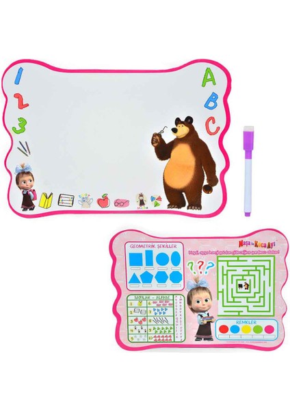 3 Adet Laço Kids Maşa ile Koca Ayı Eva Yazı Tahtası MS7578 fiyatları