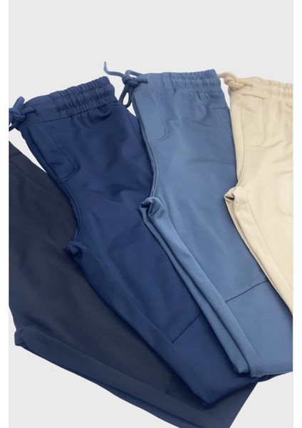 Erkek Çocuk Şardonlu Eşofman Altı 5047 Siyah