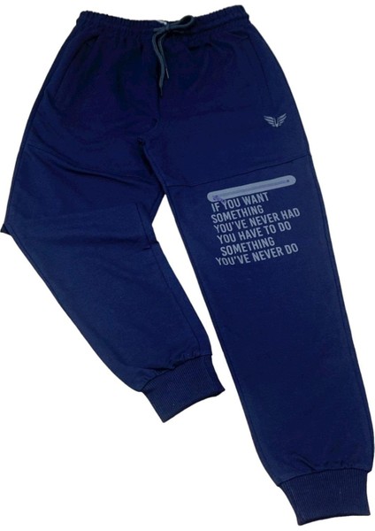 Mojo Erkek Çocuk Garson Boy Yazıl Eşofman Altı 2134 Lacivert