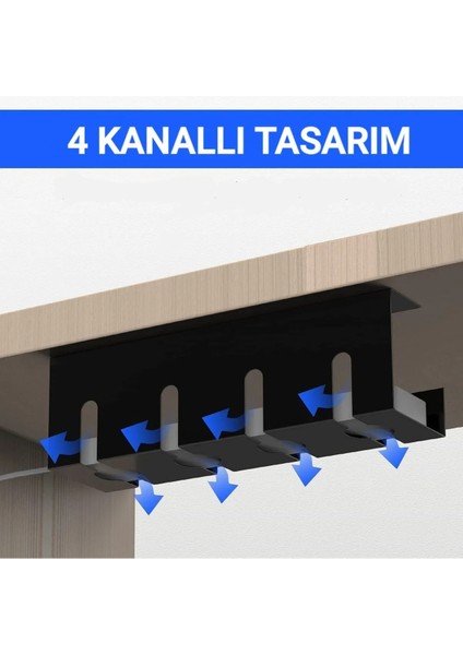 Masa Altı Kablo Yönetim Tepsisi Kablo Organizeri Kablo Düzenleyici