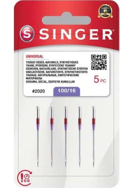Singer Dikiş Makinası Iğnesi 2020 100/16 (1 Adet) fırsatları