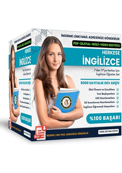 Herkese Ingilizce Öğreten Eğitim Seti (5000 Sayfa)