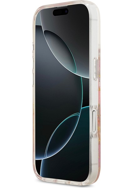 iPhone 17 Uyumlu Kılıf Guess Orjinal Lisanslı M-Safe Özellikli Transparan Resin Flowers Kapak Pembe indirimleri