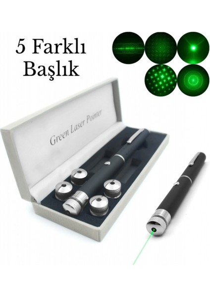 Yeşil Lazer Pointer USB Şarjlı 5 Km Etki Alanı! (5324) fırsatları