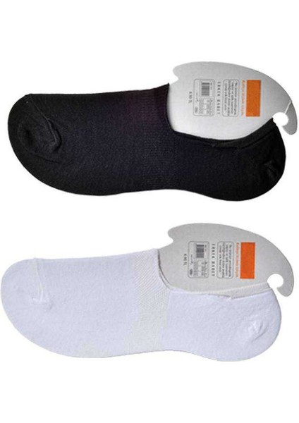 Siyah ve Beyaz Erkek Babet Çorap 6 Çift fiyatları