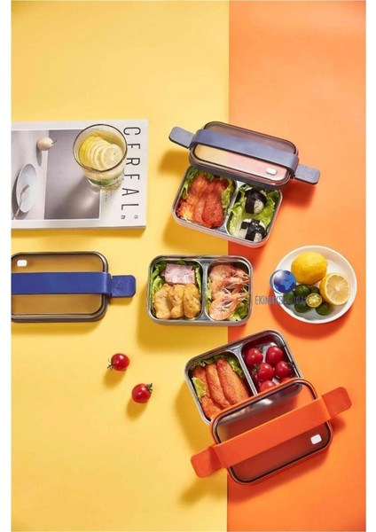 Lunch Box Çelik Gri-Mor Beslenme Kabı-Sefer Tası 1200 ml BL20183 indirimleri