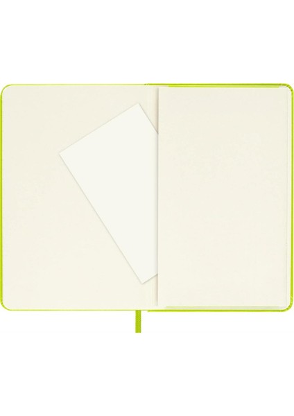 Çizgili Limon Yeşili Defter Cep Boy Sert Kapak