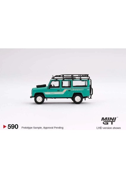 Bfs Mini Gt 1/64 Land Rover Defender 110 1985 County Station Wagon Trident Green fiyatları