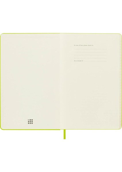 Çizgili Limon Yeşili Defter L Boy Sert Kapak fırsatları