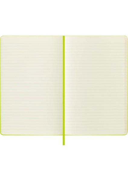Çizgili Limon Yeşili Defter L Boy Sert Kapak indirimleri
