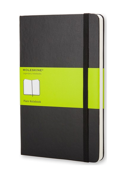 Çizgisiz Siyah Defter Cep Boy Sert Kapak