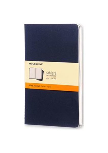 Çizgili Safir Mavi Defter Cep Boy Soft Kapak